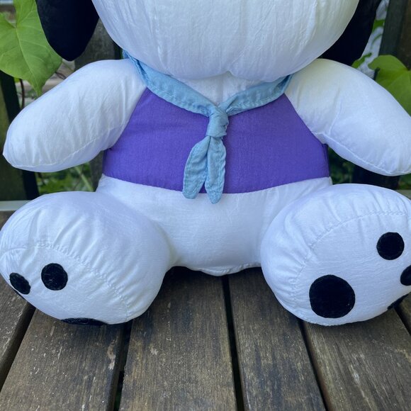 Pochacco Nylon Plush Vintage Sailor Dog 12” Tall Sanrio 1997 - Picture 3 of 7